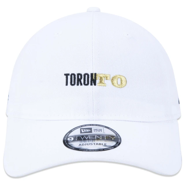 Boné 9TWENTY Strapback NBA NETO 78 Toronto Raptors Aba Curva Branco