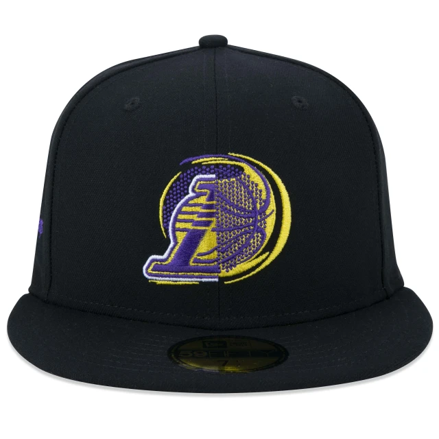 Boné 59FIFTY NBA NETO 78 Los Angeles Lakers Aba Reta Preto