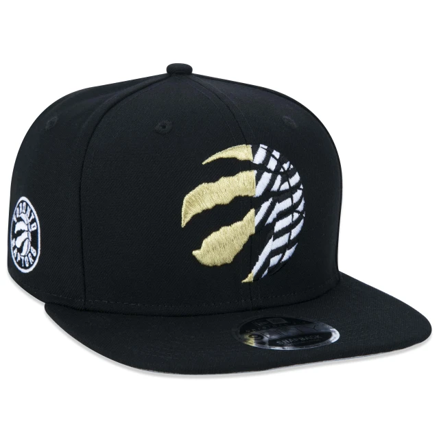 Boné 9FIFTY Original Fit Snapback NBA NETO 78 Toronto Raptors Aba Reta Preto