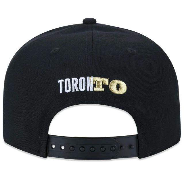 Boné 9FIFTY Original Fit Snapback NBA NETO 78 Toronto Raptors Aba Reta Preto