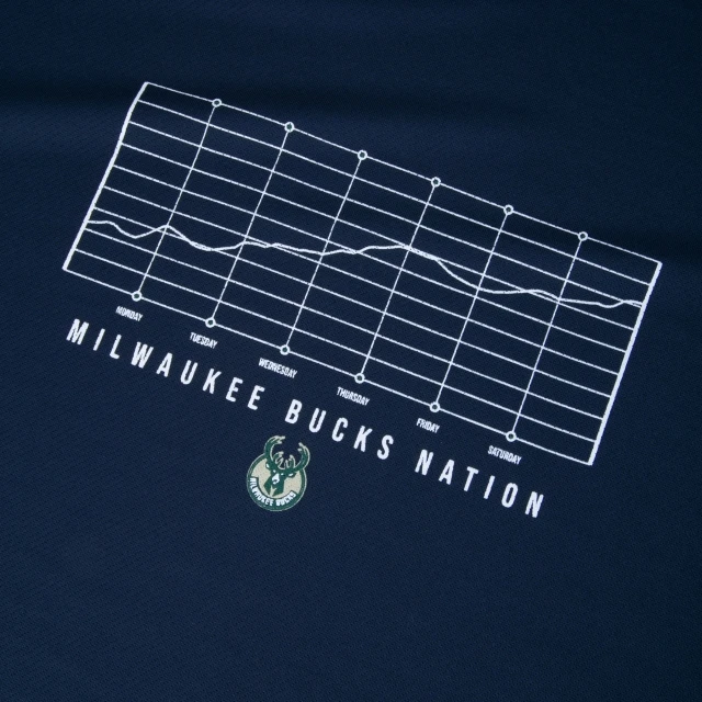Camiseta Performance NBA Milwaukee Bucks Urban Tech Grafico