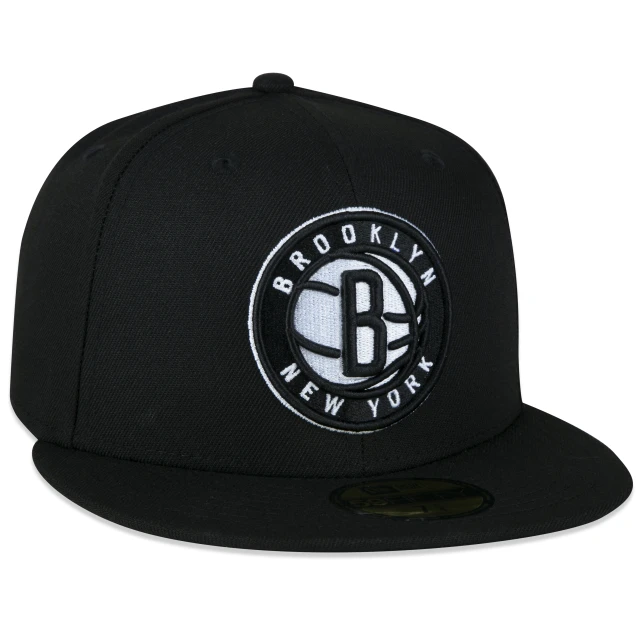 Boné 59FIFTY Aba Reta NBA Brooklyn Nets