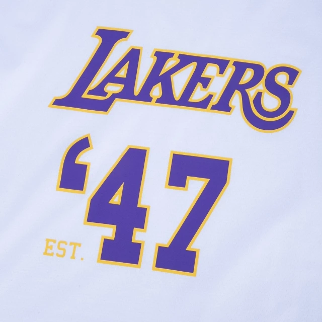 Camiseta Regular NBA Los Angeles Lakers Back To School Manga Curta
