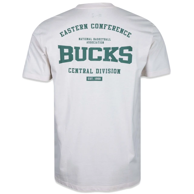 Camiseta Regular NBA Milwaukee Bucks Back To School Manga Curta