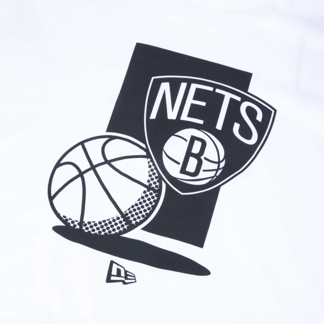 Camiseta Regular NBA Brooklyn Nets Core Manga Curta