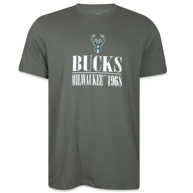 Camiseta Regular NBA Milwaukee Bucks Modern Classic Manga Curta