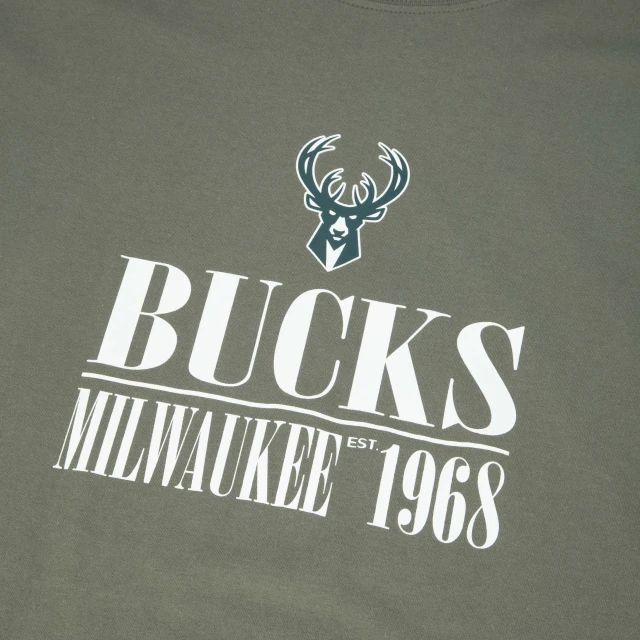 Camiseta Regular NBA Milwaukee Bucks Modern Classic Manga Curta
