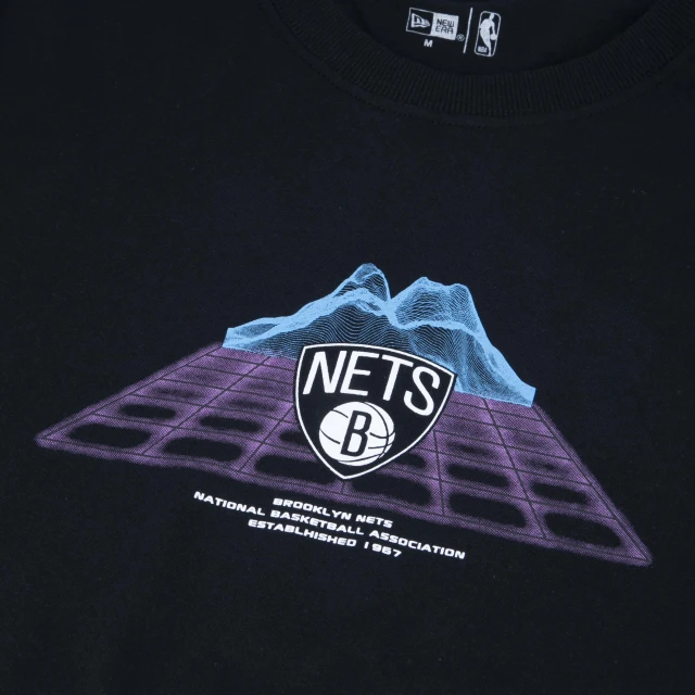 Camiseta Regular NBA Brooklyn Nets Tecnologic Manga Curta