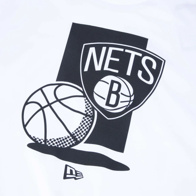 Camiseta Plus Size Regular NBA Brooklyn Nets Manga Curta