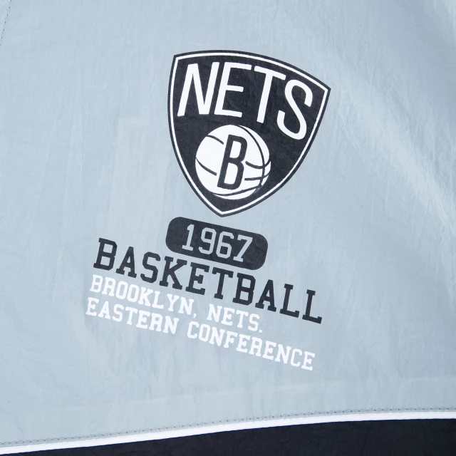 Jaqueta Corta Vento Windbreaker Brooklyn Nets Club House