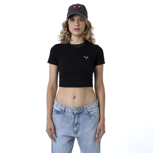 Camiseta Feminina Cropped Chicago Bulls