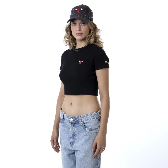 Camiseta Feminina Cropped Chicago Bulls