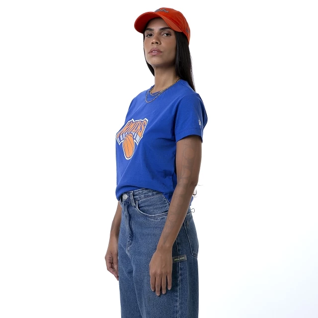 Camiseta Feminina Cropped New York Knicks