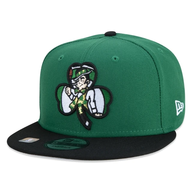 Boné 9FIFTY Boston Celtics NBA Authentic Draft Series Aba Reta Verde
