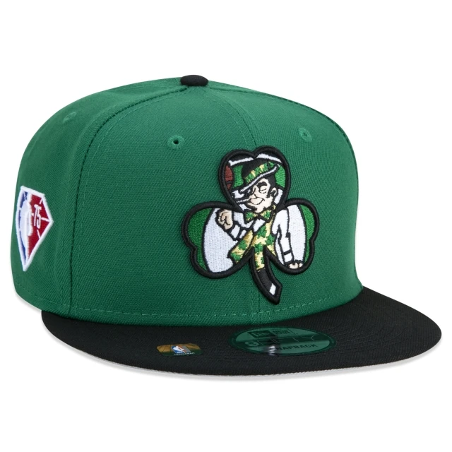 Boné 9FIFTY Boston Celtics NBA Authentic Draft Series Aba Reta Verde