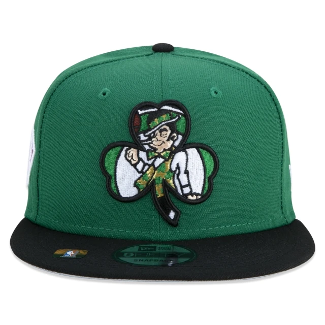 Boné 9FIFTY Boston Celtics NBA Authentic Draft Series Aba Reta Verde