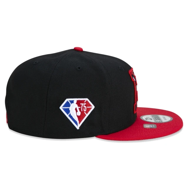 Boné 9FIFTY Chicago Bulls NBA Authentic Draft Series Aba Reta Preto