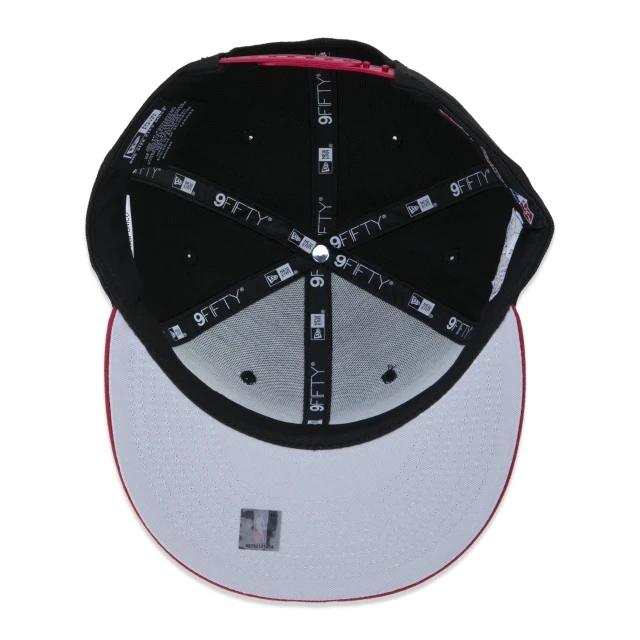Boné 9FIFTY Miami Heat NBA Authentic Draft Series Aba Reta Preto