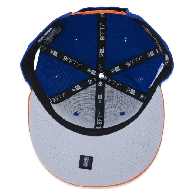 Boné 9FIFTY New York Knicks NBA Authentic Draft Series Aba Reta Azul