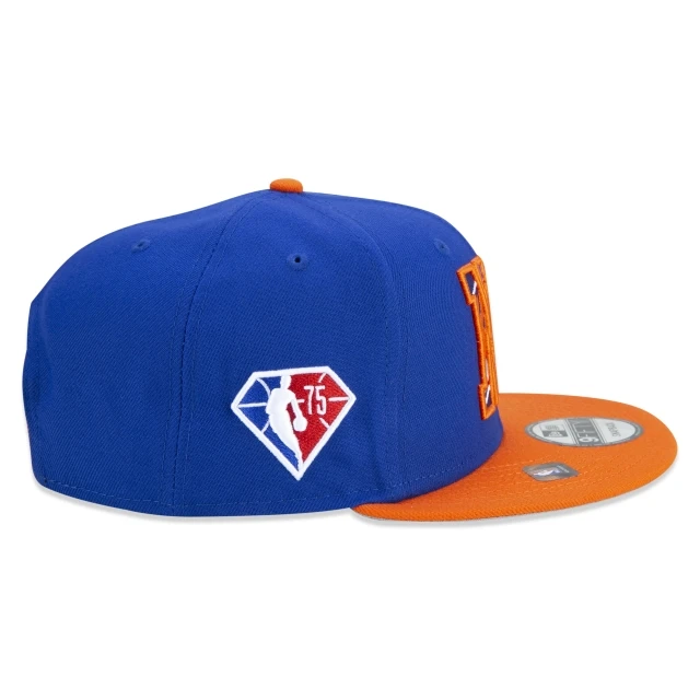 Boné 9FIFTY New York Knicks NBA Authentic Draft Series Aba Reta Azul