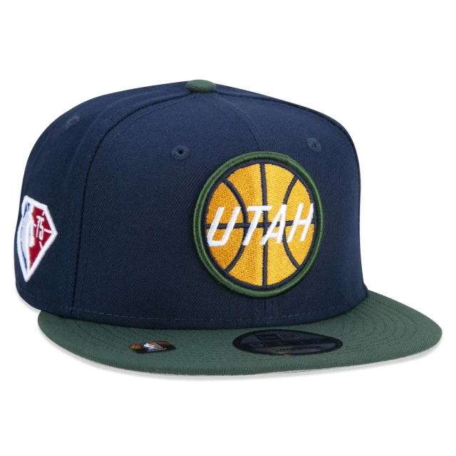 Boné 9FIFTY Utah Jazz NBA Authentic Draft Series Aba Reta Azul