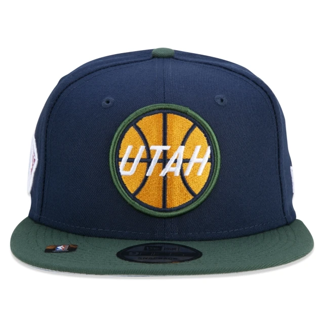 Boné 9FIFTY Utah Jazz NBA Authentic Draft Series Aba Reta Azul