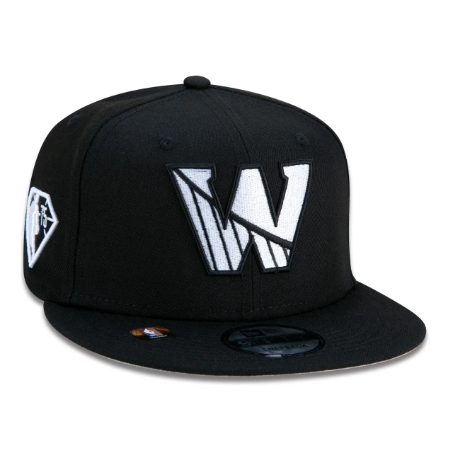 Boné 9FIFTY Golden Stae Warriors NBA Authentic Draft Series Aba Reta Preto