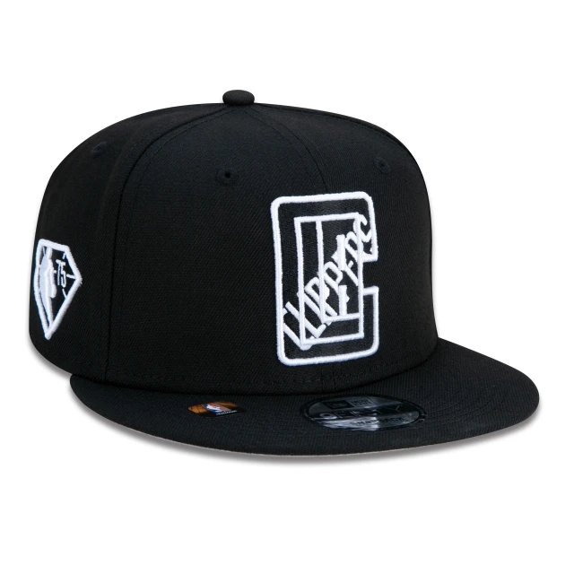 Boné 9FIFTY Los Angeles Clippers NBA Authentic Draft Series Aba Reta Preto