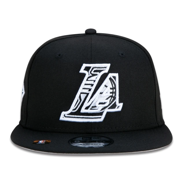 Boné 9FIFTY Los Angeles Lakers NBA Authentic Draft Series Aba Reta Preto