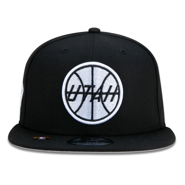 Boné 9FIFTY Utah Jazz NBA Authentic Draft Series Aba Reta Preto