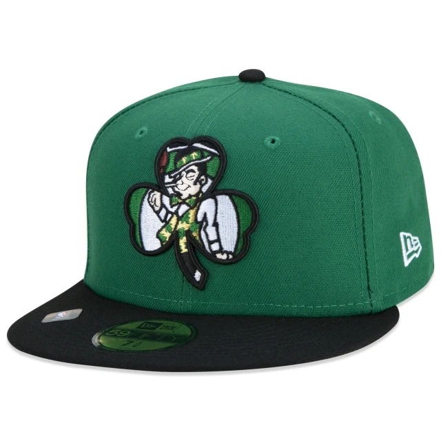 Boné 59FIFTY Boston Celtics NBA Authentic Draft Series Aba Reta Verde