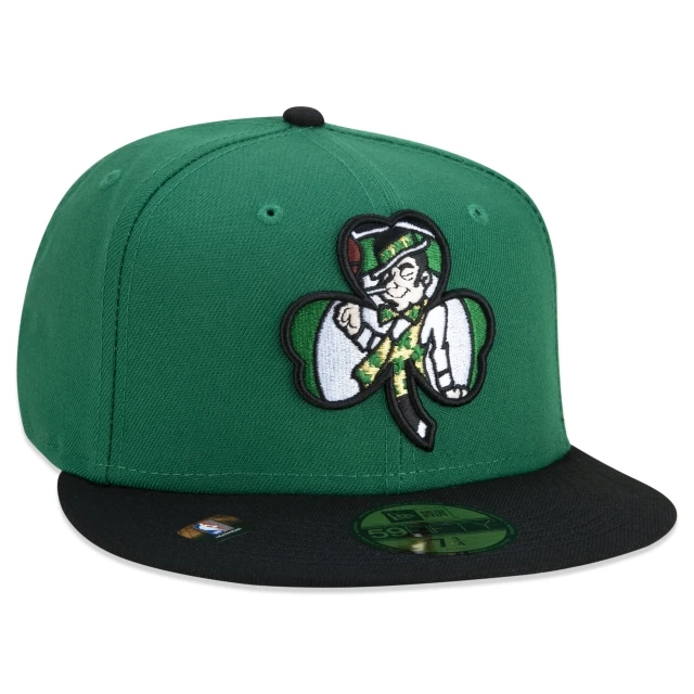 Boné 59FIFTY Boston Celtics NBA Authentic Draft Series Aba Reta Verde