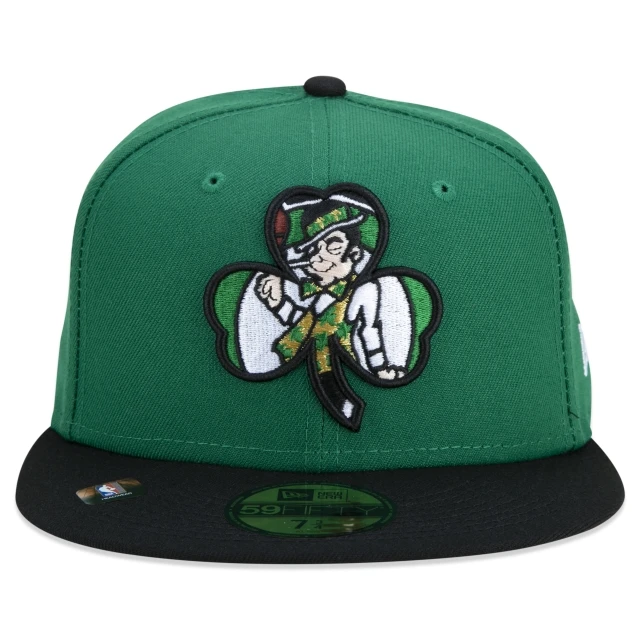 Boné 59FIFTY Boston Celtics NBA Authentic Draft Series Aba Reta Verde