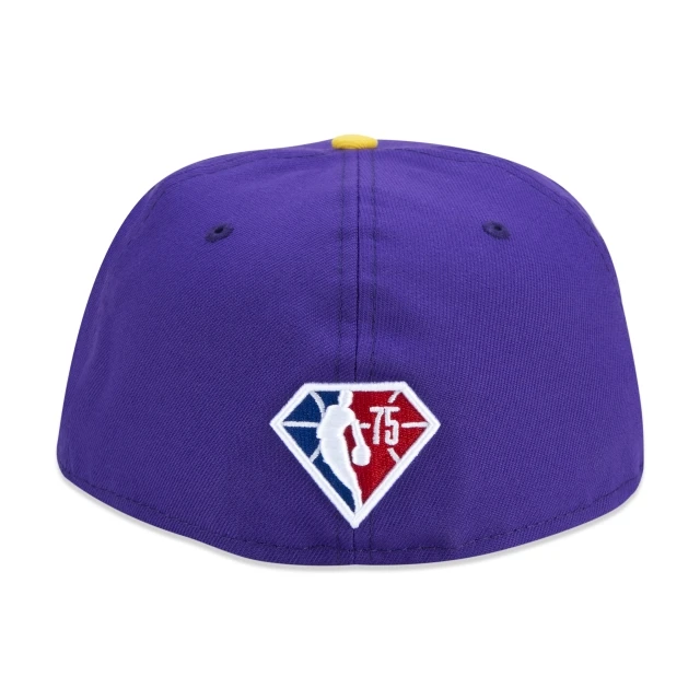 Boné 59FIFTY Los Angeles Lakers NBA Authentic Draft Series Aba Reta Roxo