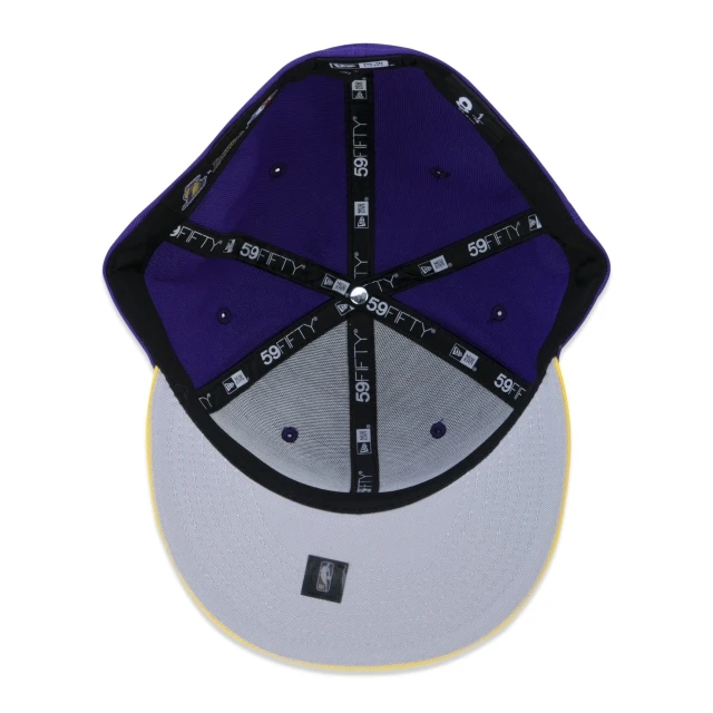 Boné 59FIFTY Los Angeles Lakers NBA Authentic Draft Series Aba Reta Roxo
