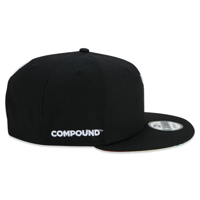 Boné 9FIFTY NBA Logo NBA Compound Aba Reta Preto