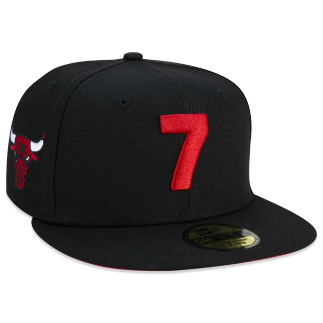 Boné 59FIFTY Chicago Bulls NBA Compound Aba Reta Preto