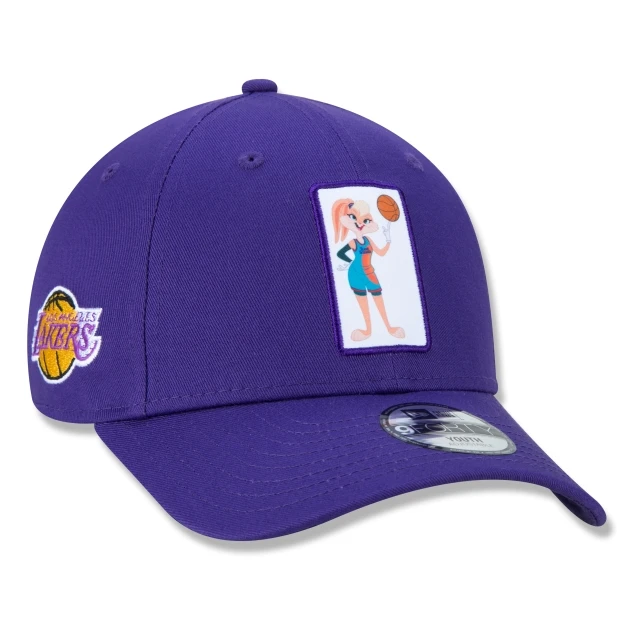 Boné Infantil 9FORTY Los Angeles Lakers Space Jam Lola Bunny Roxo Aba Curva