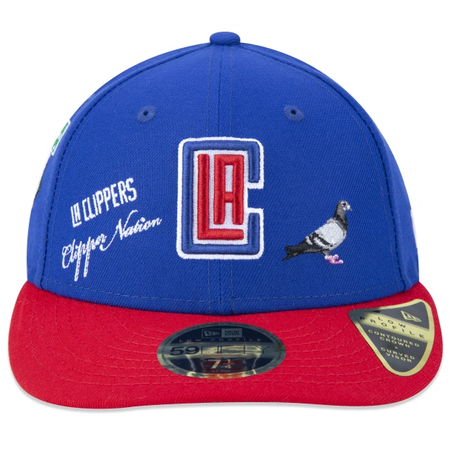 Boné 59FIFTY Low Profile Los Angeles Clippers x Staple Aba Pré Curvada Fitted