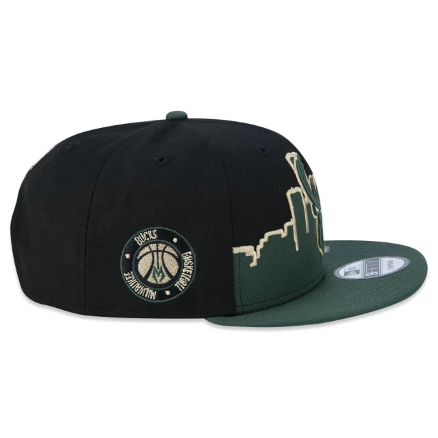 Boné 9FIFTY Milwaukee Bucks Tip-Off Aba Reta