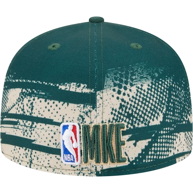 Boné 59FIFTY Fitted Milwaukee Bucks NBA Tip-Off 2024