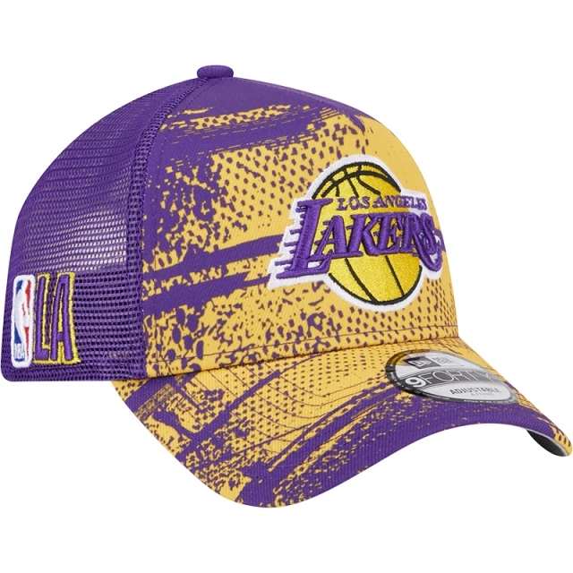 Boné 9FORTY A-Frame Trucker Los Angeles Lakers NBA Tip-Off 2024