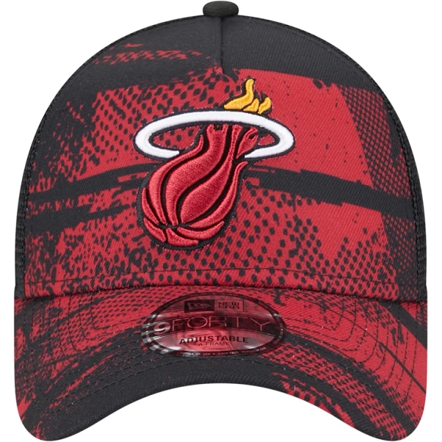 Boné 9FORTY A-Frame Trucker Miami Heat NBA Tip-Off 2024