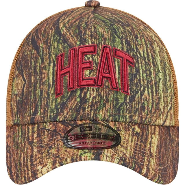 Boné 9FORTY A-Frame Trucker Miami Heat All-Star Game 2025 Fan Pack Grove