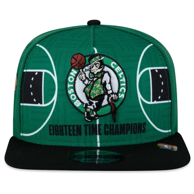 Boné 9FIFTY A-Frame Boston Celtics 18X Champions