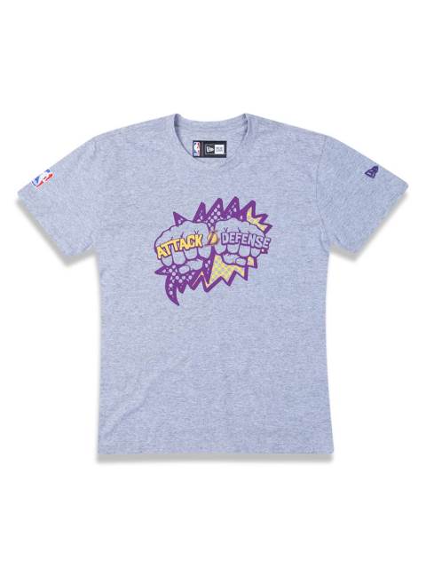 Camiseta Juvenil Attack Defense Los Angeles Lakers NBA