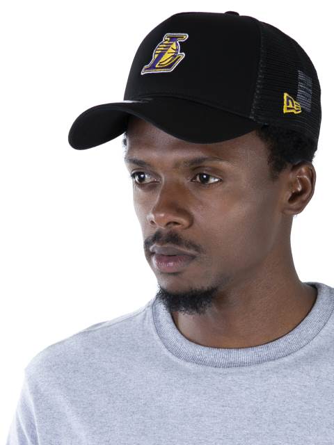 Boné 9FORTY A-Frame Trucker Aba Curva Ajustável NBA Los Angeles Lakers Essentials