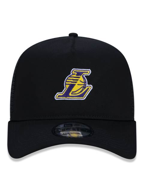 Boné 9FORTY A-Frame Trucker Aba Curva Ajustável NBA Los Angeles Lakers Essentials