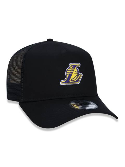 Boné 9FORTY A-Frame Trucker Aba Curva Ajustável NBA Los Angeles Lakers Essentials