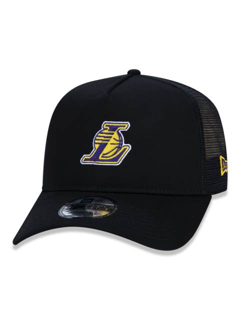 Boné 9FORTY A-Frame Trucker Aba Curva Ajustável NBA Los Angeles Lakers Essentials